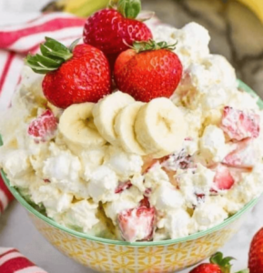 Strawberry Banana Fluff Salad