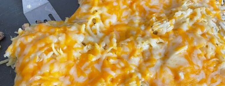 Easy Breakfast Casserole with Crescent Roll Crust
