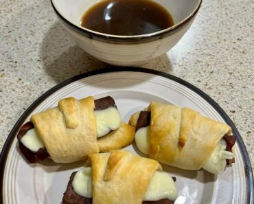 French Dip Crescent Rolls