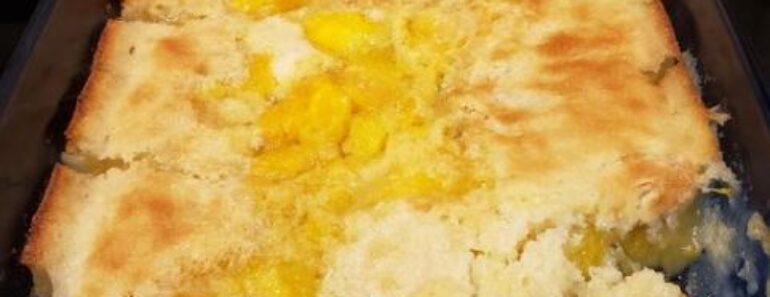 Peachy Vanilla Cobbler
