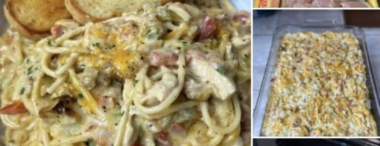 👉SlowCooker Chicken Spaghetti