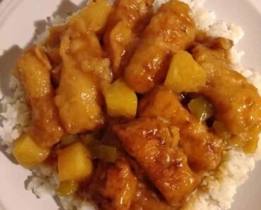 👉Sour Chicken over Steamed Rice