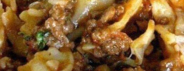 👉Crock Pot Bow Tie Casserole