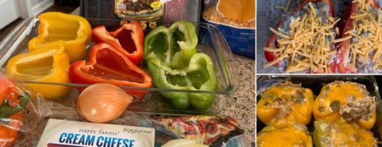 👉Philly Cheesesteak stuffedpeppers