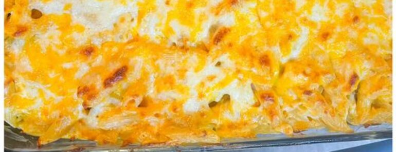 👉Buffalo chicken pasta bake