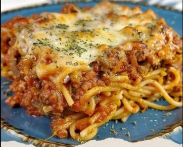 👉Baked Cream Cheese Spaghetti Casserole