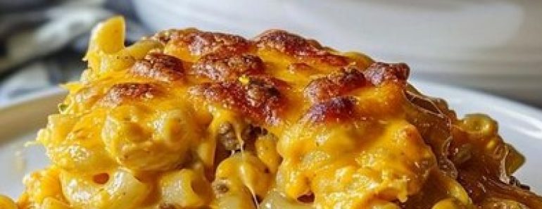 👉Mac and Cheese Meatloaf Casserole