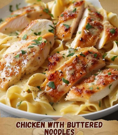 Chicken with Buttered Noodles – Recipes on a Budget