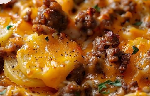 👉Hamburger PotatoCasserole – Recipes on a Budget