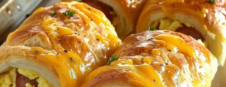 Sausage, Egg, and Cheese Breakfast Roll-Ups