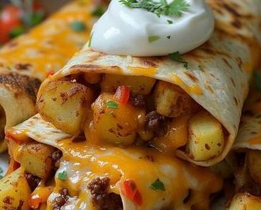 Cheesy Potato Burritos