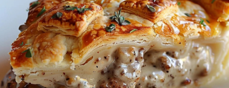 👉Sausage, Gravy, and Biscuit Pie: A Comforting Southern Delight