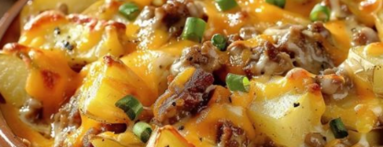 Rustic Campfire Beef and Potato Casserole