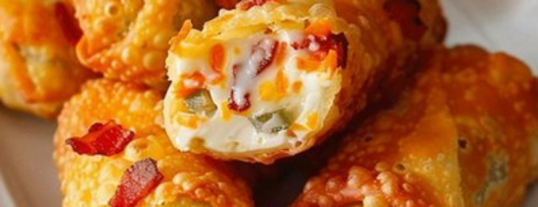 👉Mini Jalapeno Popper Egg Rolls