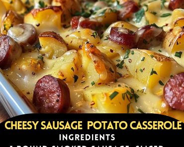 👉CheesySausage and Potato Casserole
