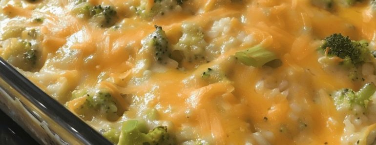 👉BroccoliRice Cheese Chicken Casserole