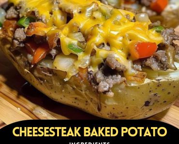 👉Philly Cheesesteak Baked Potato