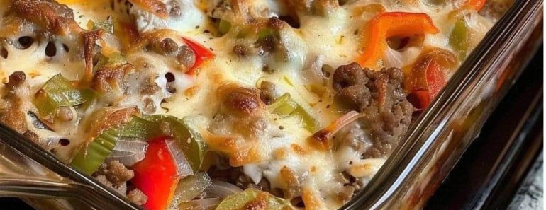 👉PhillyCheese Steak Casserole