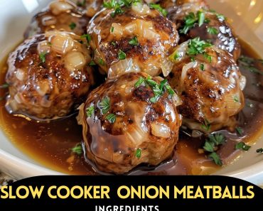 👉Slow Cooker French Onion Meatballs