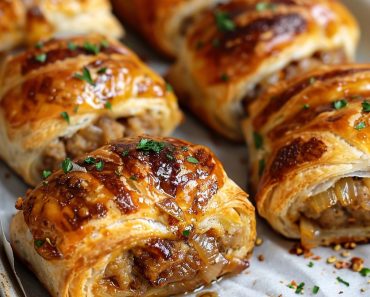 👉French Onion Sausage Rolls