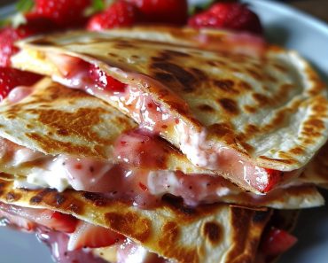 👉Strawberry Cheesecake Quesadillas