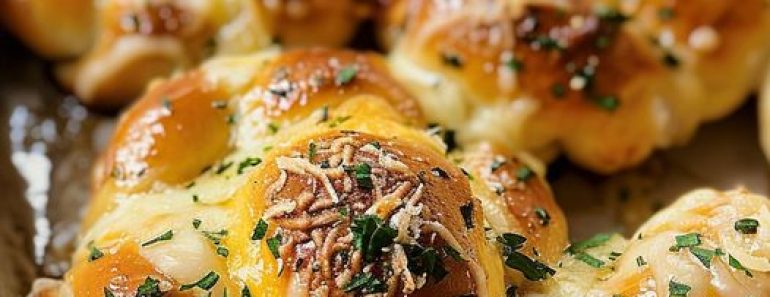 👉Cheese-Filled Garlic Knots