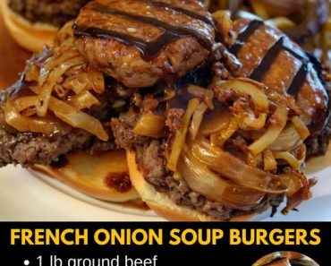 👉French Onion Soup Burgers