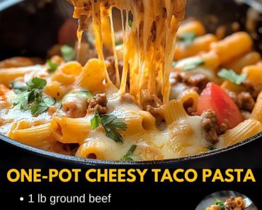 👉One-Pot Cheesy Taco Pasta