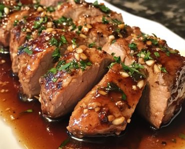 👉Crockpot Honey Garlic Pork Tenderloin