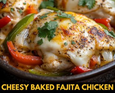 👉Cheesy Baked Fajita Chicken