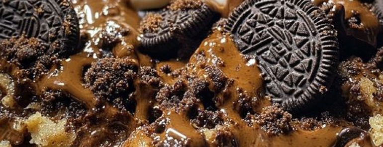 👉Oreo Cookie Dump Cobbler