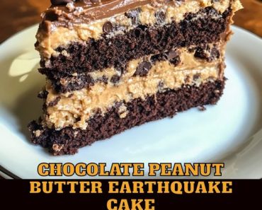 👉PeanutButter EarthquakeCake