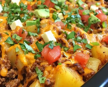 👉Crockpot Beefy Potato Taco Casserole