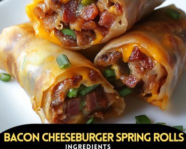 👉Bacon Cheeseburger Spring Rolls