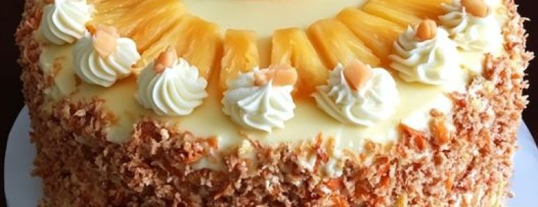 👉HawaiianCarrot Pineapple Cake