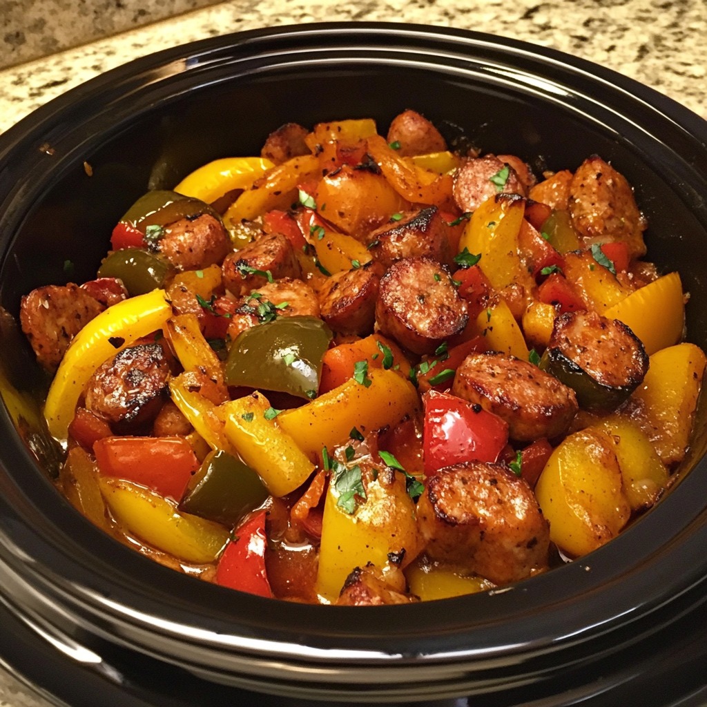 👉Crock Pot SausagePeppers – Recipes on a Budget