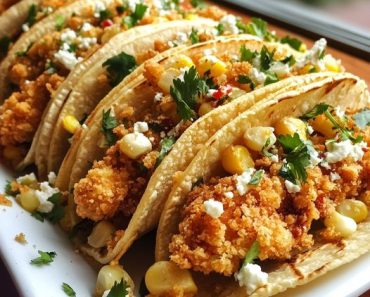 👉Fried Chicken Street Corn Tacos