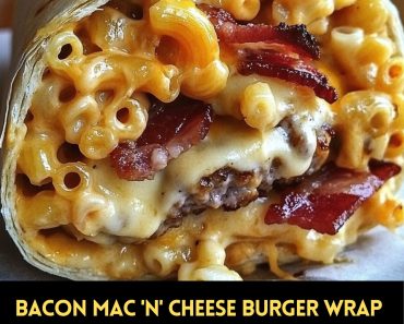 👉Bacon MacCheese Burger Wrap