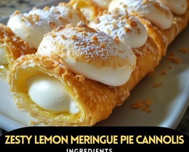 👉Zesty Lemon Meringue Pie Cannolis