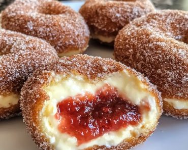 👉Strawberry Cheesecake Stuffed Donuts