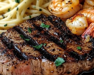 👉Blackened SteakShrimp Scampi