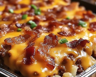 👉BBQ Bacon Cheeseburger Casserole