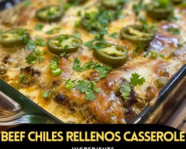 👉Baked Beef Chiles Rellenos Casserole