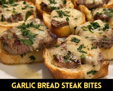 👉Garlic BreadSteak Bites