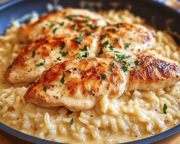 👉One-Pan Creamy Parmesan Chicken & Rice