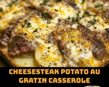 👉Cheesesteak Potato Au Gratin