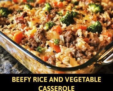 Cozy Beefy Rice and Vegetable Casserole