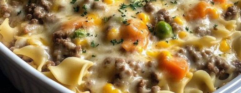 👉CountryStyle Hamburger Casserole