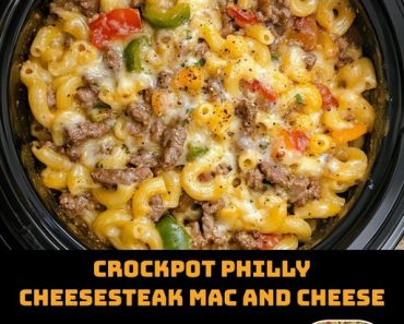 👉Crockpot Philly Cheesesteak Mac and Cheese