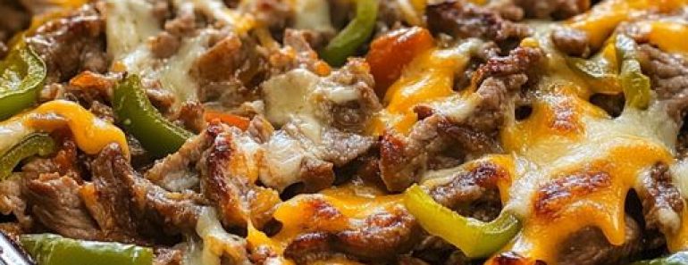 👉BBQ Cheesesteak Casserole